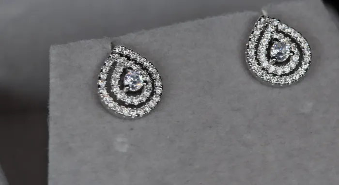 Lab Diamonds London Earrings Womens Diamond Ear Studs Pear cut diamond ear studs