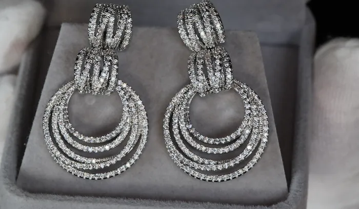 Lab Diamonds London Earrings Womens Diamond Hoop Earrings Womens Silver Diamond Earrings