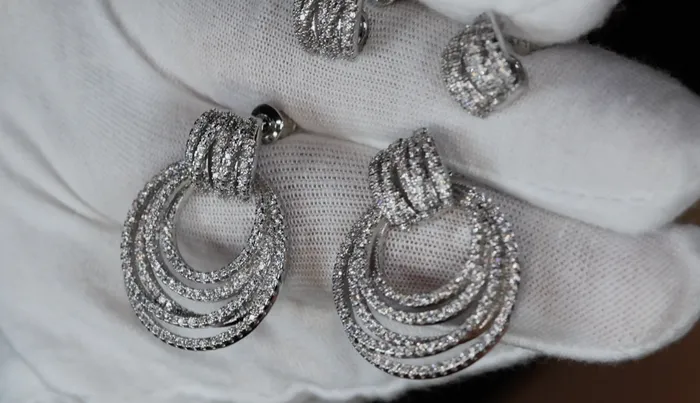 Lab Diamonds London Earrings Womens Diamond Hoop Earrings Womens Silver Diamond Earrings