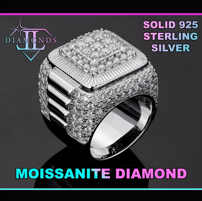 Lab Diamonds London Lab Grown Diamond Hip Hop Rings Mens Big Moissanite Diamond Ring Rings Lab Diamonds London Lab Grown Diamond Hip Hop Rings Mens Big Moissanite Diamond Ring Rings