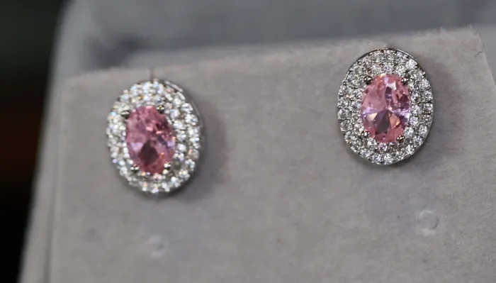 Lab Diamonds London Pink Diamond Ear Studs Stud Earrings Earrings