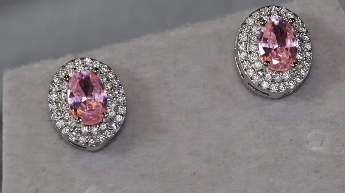 Lab Diamonds London Pink Diamond Ear Studs Stud Earrings Earrings