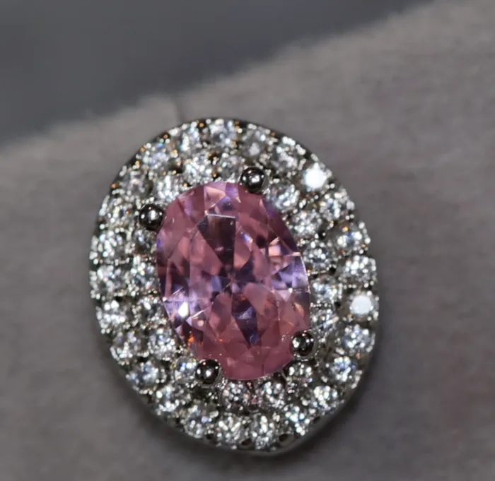 Lab Diamonds London Pink Diamond Ear Studs Stud Earrings Earrings