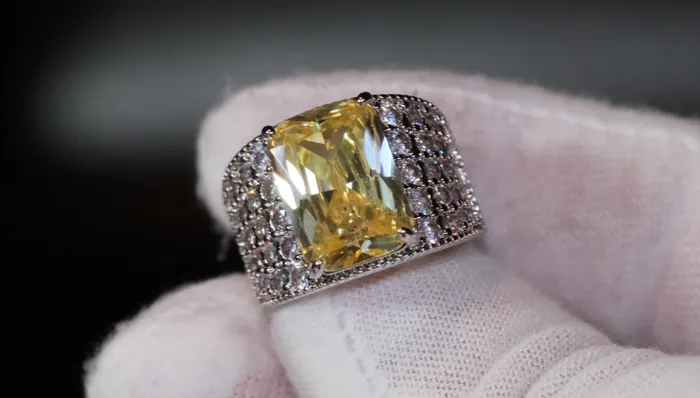 Lab Diamonds London Rings Womens yellow diamond ring mens yellow diamond rings big yellow diamond ring Mens Iced Out Ring