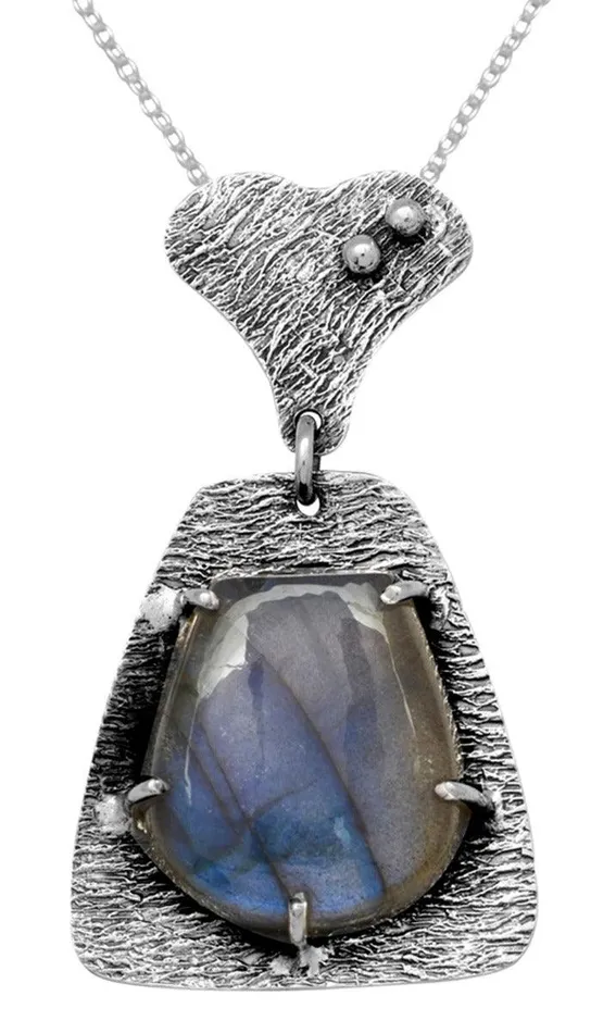 Labradorite 925 Solid Sterling Silver Pendant Necklace Silver Jewelry YoTreasure Necklaces Labradorite 925 Solid Sterling Silver Pendant Necklace Silver Jewelry YoTreasure Necklaces