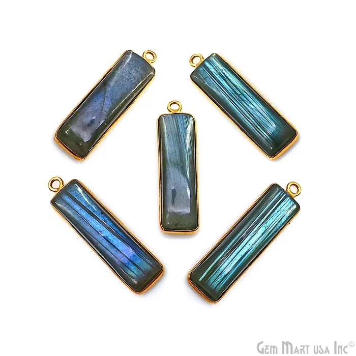 Labradorite Rectangle Gold Plated Cabochon BarTag Pendant 29x7mm GemMartUSA PreStyled Sets Labradorite Rectangle Gold Plated Cabochon BarTag Pendant 29x7mm GemMartUSA PreStyled Sets