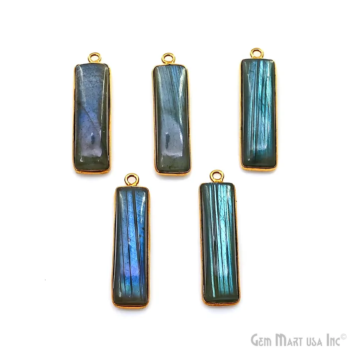 Labradorite Rectangle Gold Plated Cabochon BarTag Pendant 29x7mm GemMartUSA PreStyled Sets Labradorite Rectangle Gold Plated Cabochon BarTag Pendant 29x7mm GemMartUSA PreStyled Sets