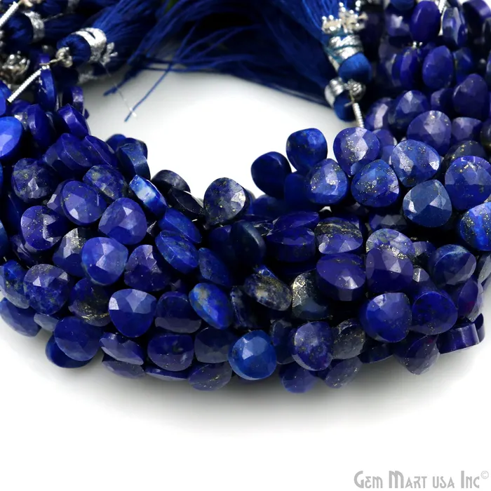 Lapis Heart Beads 7 Inch Gemstone Strands Drilled Strung Briolette Beads Heart Shape 7mm GemmartUSA Necklaces Lapis Heart Beads 7 Inch Gemstone Strands Drilled Strung Briolette Beads Heart Shape 7mm GemmartUSA Necklaces