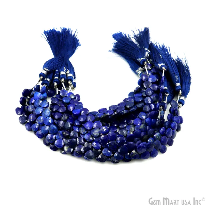 Lapis Heart Beads 7 Inch Gemstone Strands Drilled Strung Briolette Beads Heart Shape 7mm GemmartUSA Necklaces Lapis Heart Beads 7 Inch Gemstone Strands Drilled Strung Briolette Beads Heart Shape 7mm GemmartUSA Necklaces