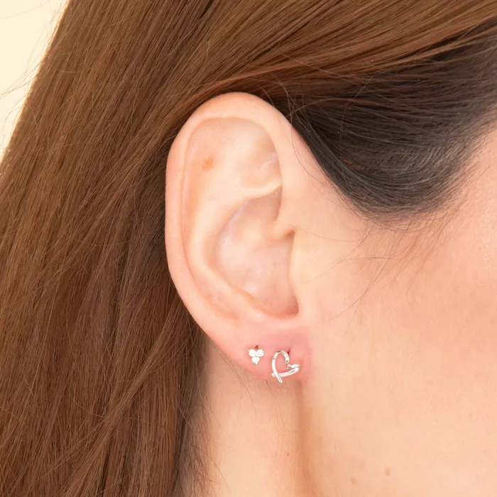 Lotus Barbell Stud Cartilage Earrings Camile Stone Earrings