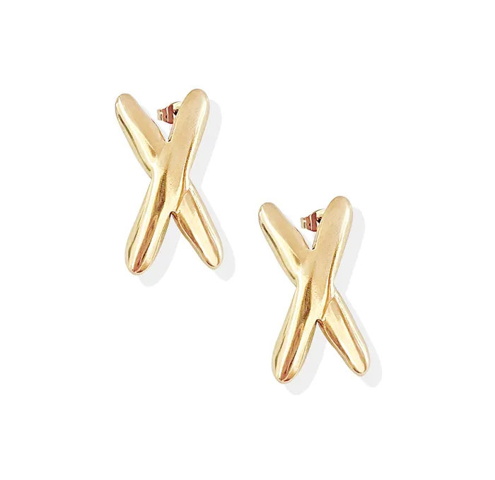 MAI DSIRE Earrings ETTA GOLD X EARRINGS