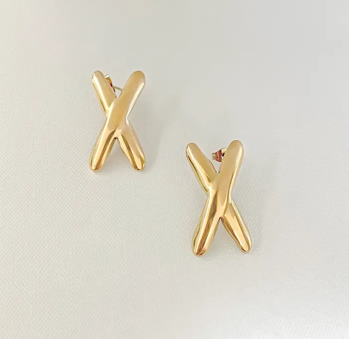 MAI DSIRE Earrings ETTA GOLD X EARRINGS