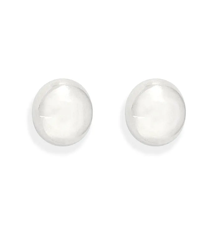 MAI DSIRE Earrings MARYLYN SILVER DOME EARRINGS