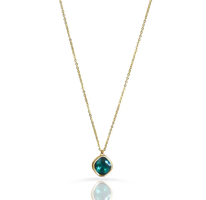 Mai Dsire Necklaces DESIREE EMERALD BIRTHSTONE PENDANT MAY