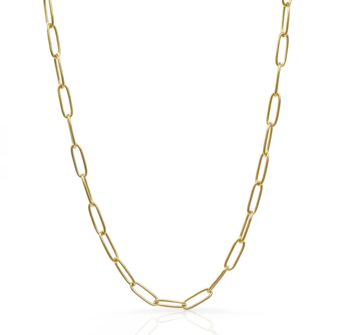 Mai Dsire Necklaces GOLD PAPERCLIP CHAIN NECKLACE SAMPLE