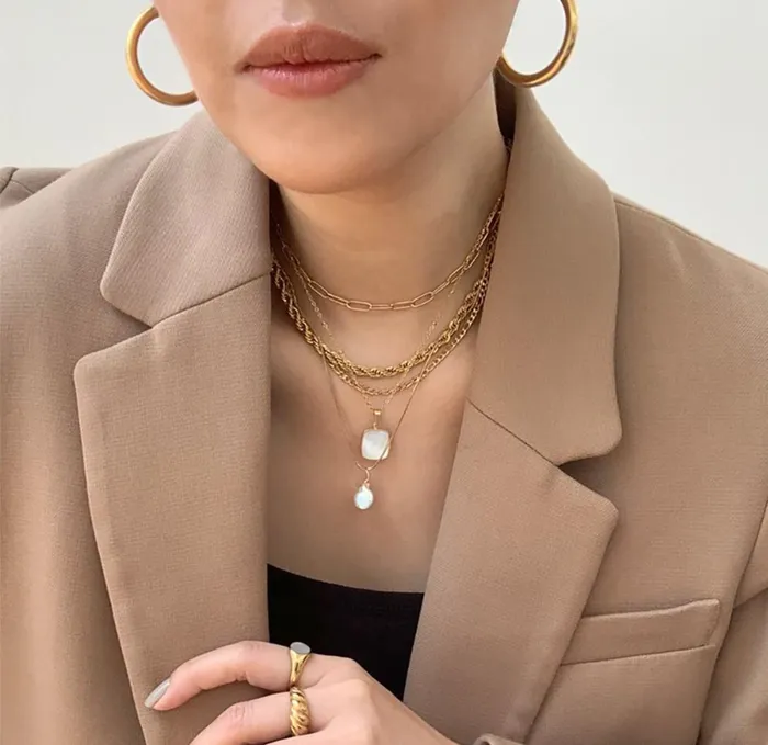Mai Dsire Necklaces GOLD PAPERCLIP CHAIN NECKLACE SAMPLE