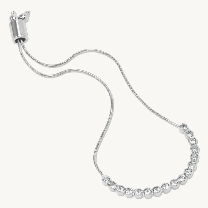 Marta Adjustable Bezel Set Tennis Bracelet Ideaure Jewlery Bracelets