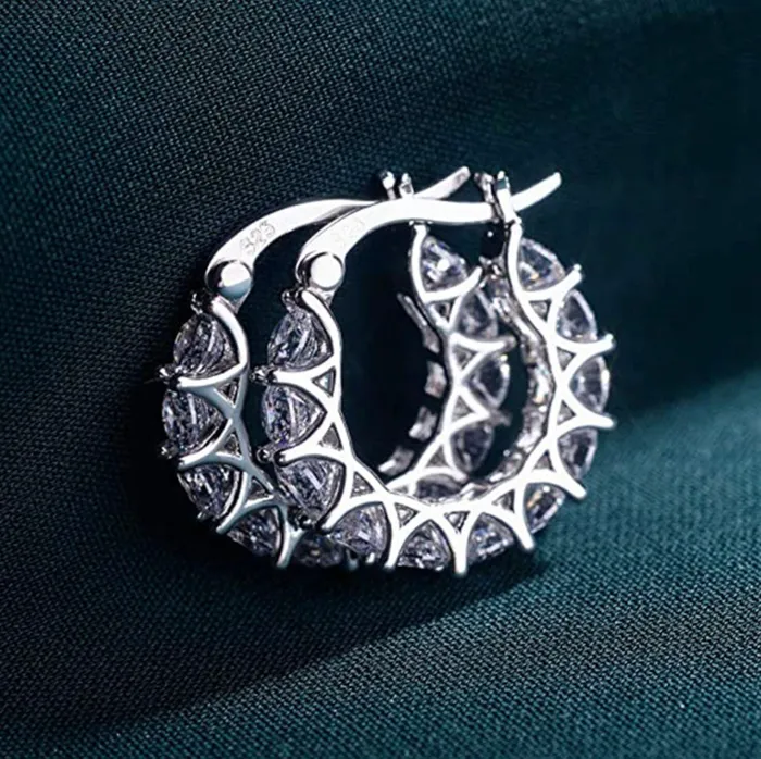 Minx London Earrings Diamond Hoop Earrings Hoop Earrings Womens Small Hoop Diamond Earrings Hoop Earrings with Diamonds Womens Hoop Earrings Earrings