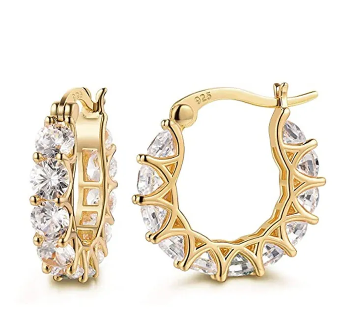 Minx London Earrings Diamond Hoop Earrings Hoop Earrings Womens Small Hoop Diamond Earrings Hoop Earrings with Diamonds Womens Hoop Earrings Earrings