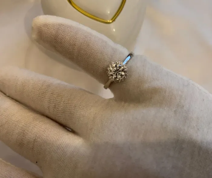 ML Rings 1ct Womens Moissanite Engagement Ring
