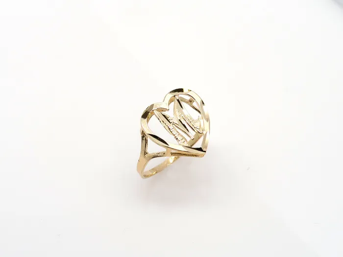 My Jewelry Plaza 10K Gold Heart Initial Ring AZ Alphabet Ring Real Gold Letter Ring Yellow Gold Statement Ring with Any Letter Rings My Jewelry Plaza 10K Gold Heart Initial Ring AZ Alphabet Ring Real Gold Letter Ring Yellow Gold Statement Ring with Any Letter Rings