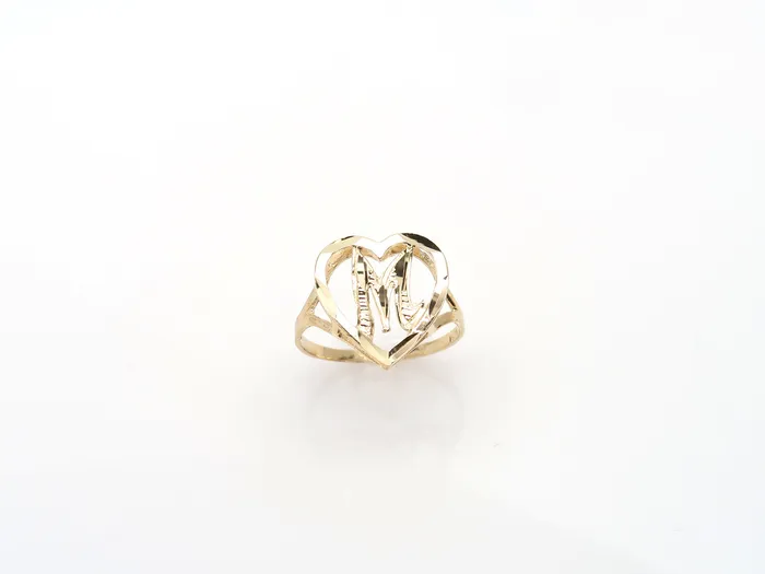 My Jewelry Plaza 10K Gold Heart Initial Ring AZ Alphabet Ring Real Gold Letter Ring Yellow Gold Statement Ring with Any Letter Rings My Jewelry Plaza 10K Gold Heart Initial Ring AZ Alphabet Ring Real Gold Letter Ring Yellow Gold Statement Ring with Any Letter Rings