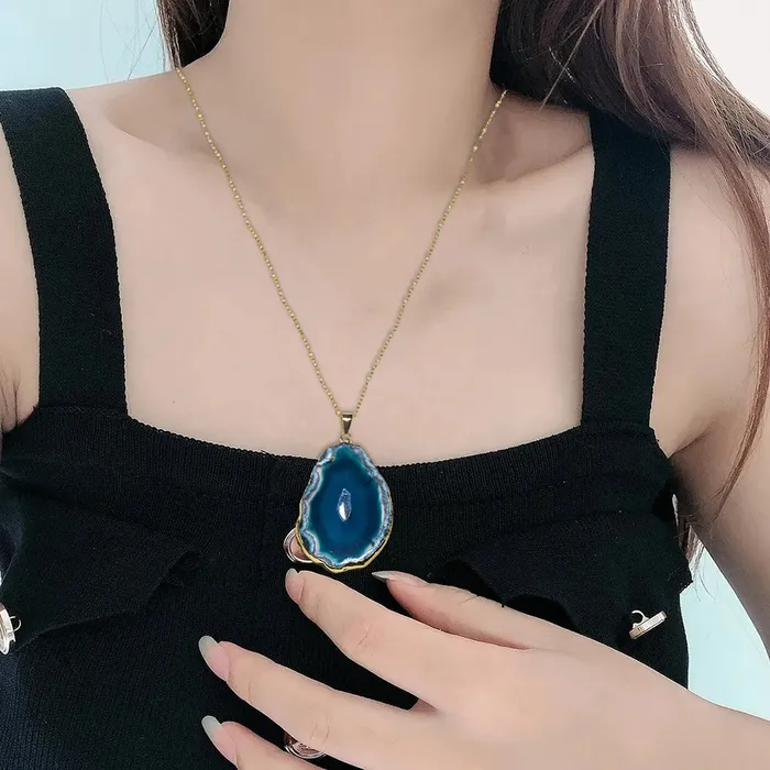 My Zen Temple Necklaces Irregular Agate Necklace