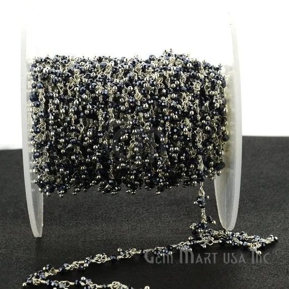 Mystique Pyrite Cluster Dangle Beads Silver Wire Wrapped Rosary Chain GemmartUSA Charm Necklaces Mystique Pyrite Cluster Dangle Beads Silver Wire Wrapped Rosary Chain GemmartUSA Charm Necklaces