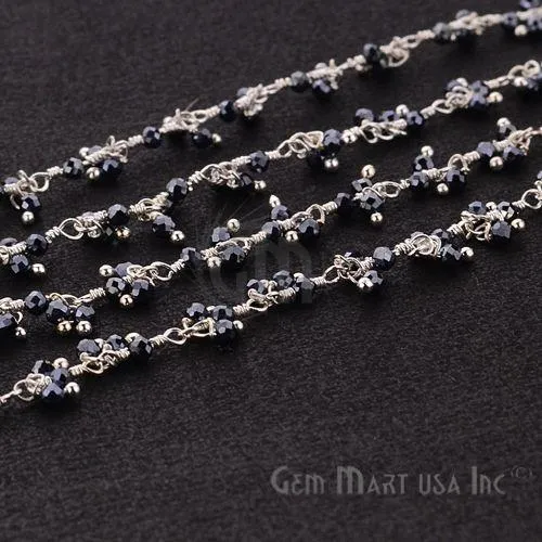 Mystique Pyrite Cluster Dangle Beads Silver Wire Wrapped Rosary Chain GemmartUSA Charm Necklaces Mystique Pyrite Cluster Dangle Beads Silver Wire Wrapped Rosary Chain GemmartUSA Charm Necklaces