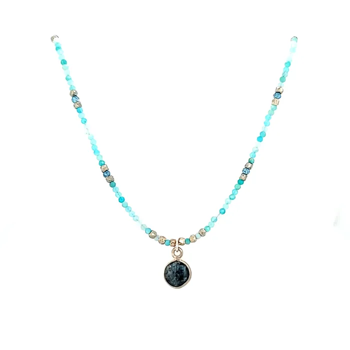 Necklaces AVF AVF Amazonite Beaded Necklace SI2808