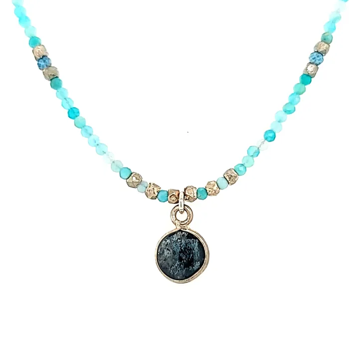 Necklaces AVF AVF Amazonite Beaded Necklace SI2808