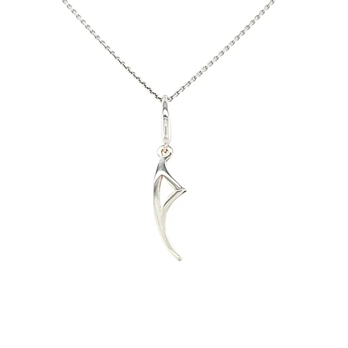 Necklaces Bella Mani by Susan Bella Bella Mani Sterling Silver Venice Style 1 Mini Mani Pendant PV1MLS