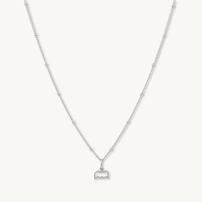 Necklaces Camile Stone Aquarius Pendant Zodiac Star Sign Necklace