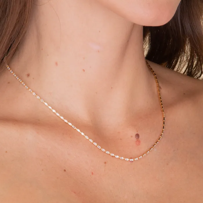 Necklaces Camile Stone Baguette Tennis Necklace