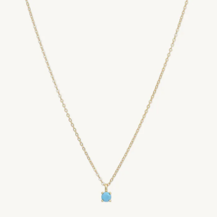 Necklaces Camile Stone Classic Birthstone Necklace December