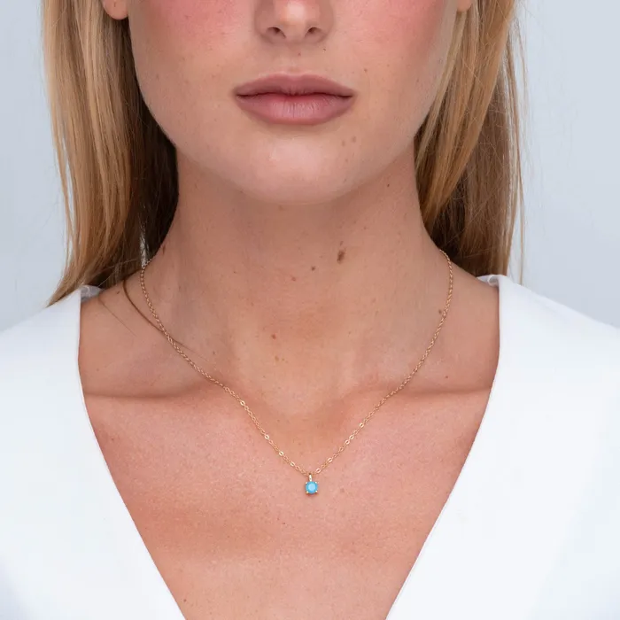 Necklaces Camile Stone Classic Birthstone Necklace December