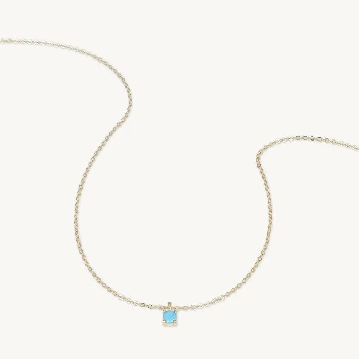 Necklaces Camile Stone Classic Birthstone Necklace December