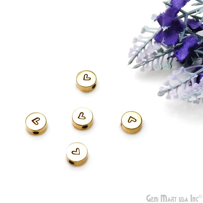 Necklaces GemMartUSA Minimalist Heart Engraved 8mm Round Necklace Charm Necklaces GemMartUSA Minimalist Heart Engraved 8mm Round Necklace Charm