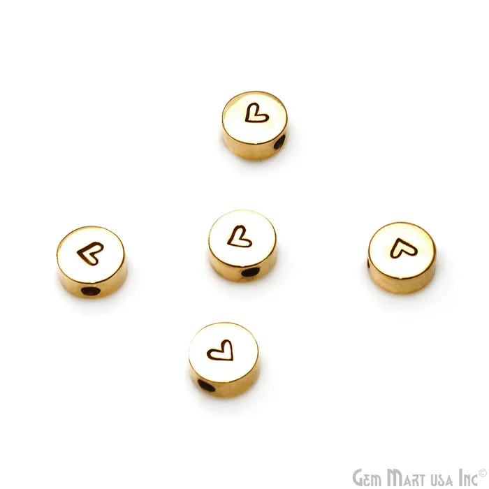 Necklaces GemMartUSA Minimalist Heart Engraved 8mm Round Necklace Charm Necklaces GemMartUSA Minimalist Heart Engraved 8mm Round Necklace Charm