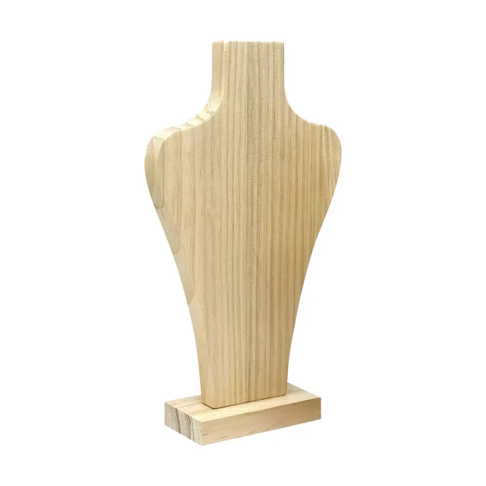 Necklaces JPIDisplay 10 12 Natural Wood Easel Necklace Display