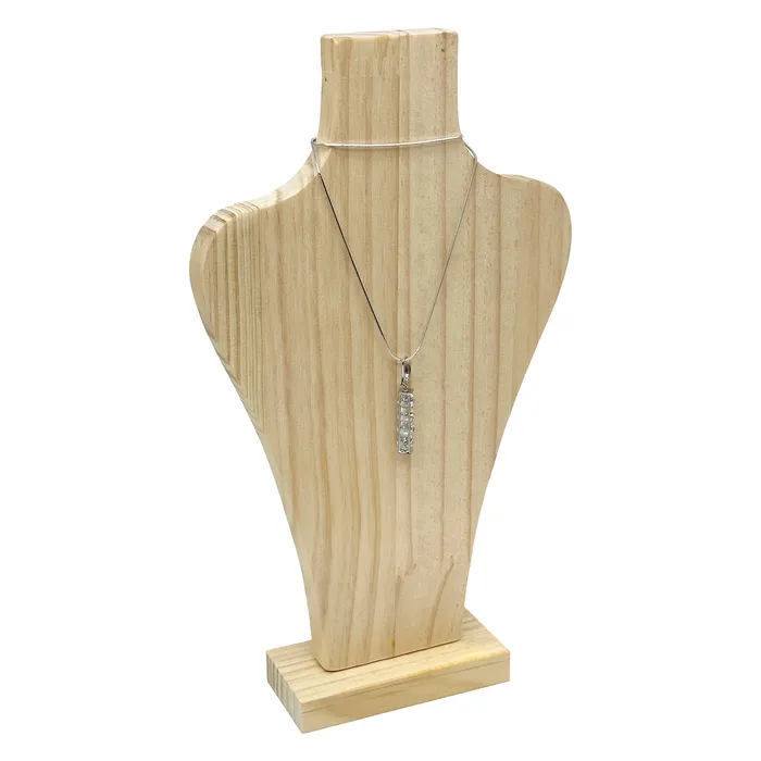 Necklaces JPIDisplay 10 12 Natural Wood Easel Necklace Display Necklaces JPIDisplay 10 12 Natural Wood Easel Necklace Display