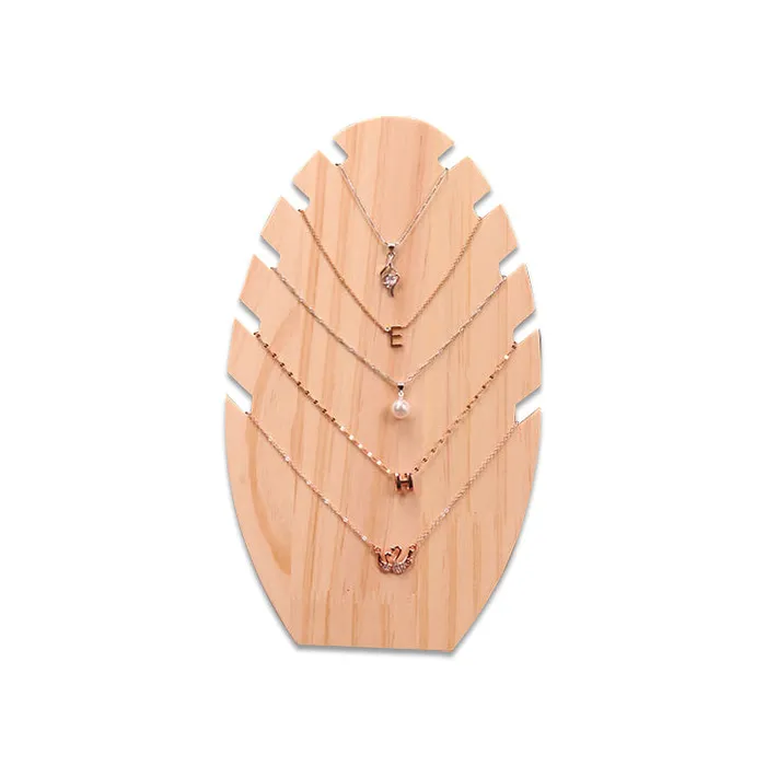 Necklaces JPIDisplay 105 Natural Wood Necklace Jewelry Display Stand 2Pack