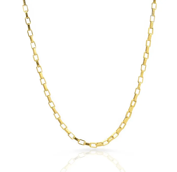Necklaces Mai Dsire BLAKE GOLD BOX CHAIN NECKLACE SAMPLE