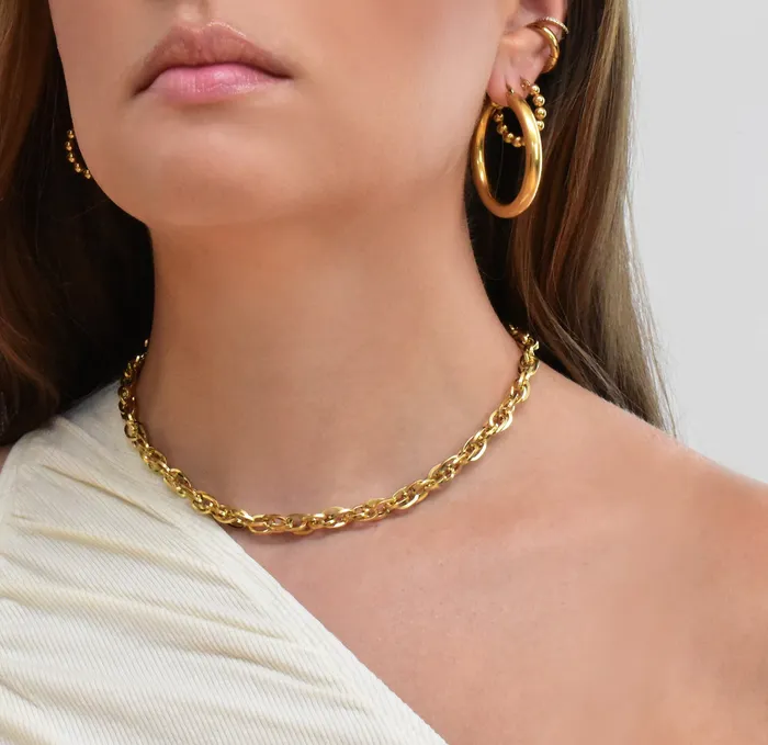 Necklaces Mai Dsire GEMMA GOLD ROPE CHAIN NECKLACE SAMPLE