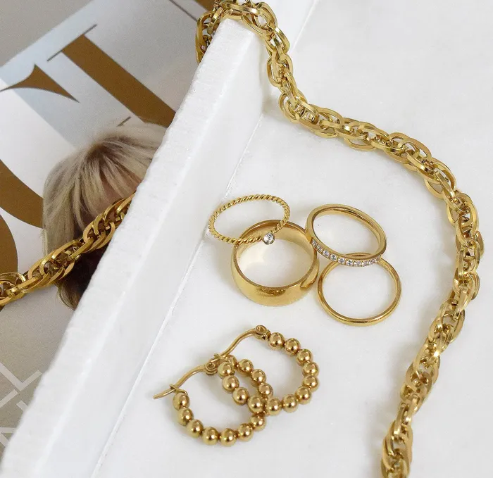 Necklaces Mai Dsire GEMMA GOLD ROPE CHAIN NECKLACE SAMPLE