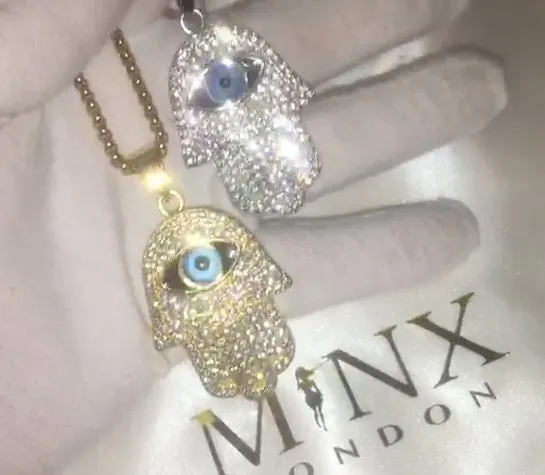 Necklaces Minx London Hamsa Pendant Hamsa Pendant Gold Hamsa Necklace Diamond Hamsa Pendant Evil Eye Pendant Turkish Eye Pendant Evil Eye Necklace