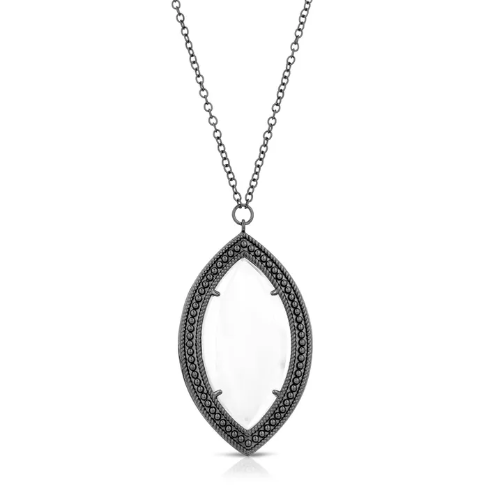 Necklaces Moderne Monocle Dakota Gunmetal Magnifier Pendant Necklace Presale Ships 321