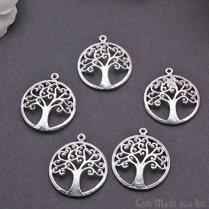 Necklaces Tree of Life Finding 27x24mm Charm Connector Pick Your Metal GemmartUSA Necklaces Tree of Life Finding 27x24mm Charm Connector Pick Your Metal GemmartUSA