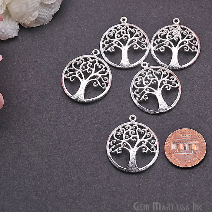 Necklaces Tree of Life Finding 27x24mm Charm Connector Pick Your Metal GemmartUSA Necklaces Tree of Life Finding 27x24mm Charm Connector Pick Your Metal GemmartUSA