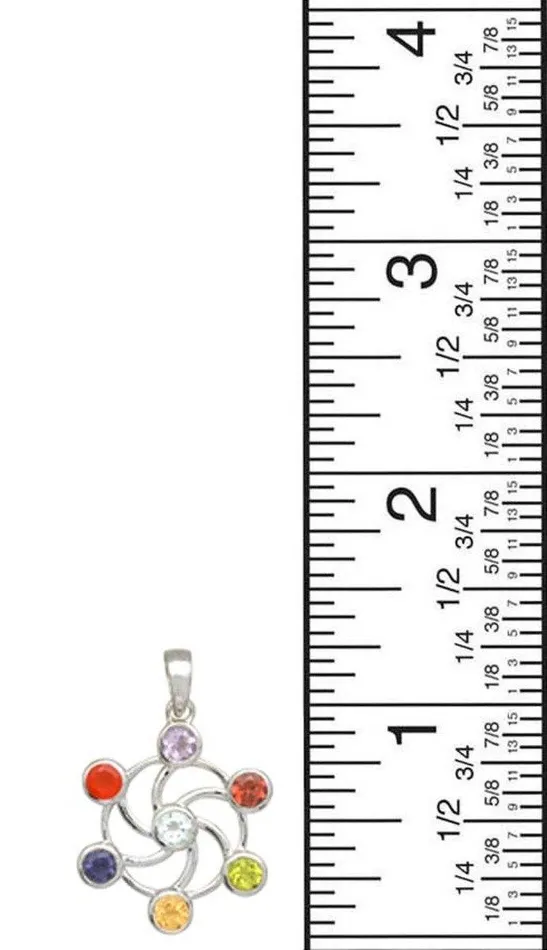 Necklaces YoTreasure 1 14 Chakra 925 Solid Sterling Silver Pendant Necklace With Chain